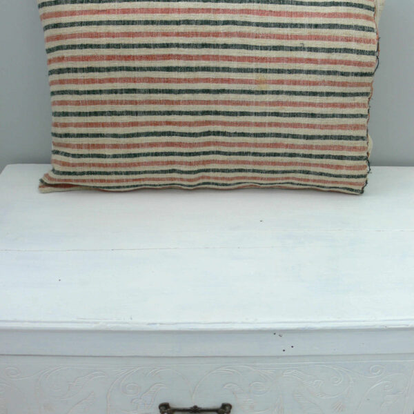 vintage handwoven cushion striped