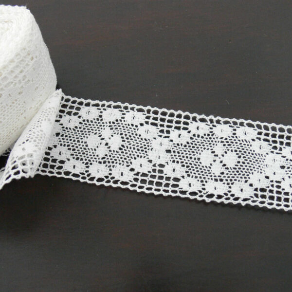 white cotton fine lace